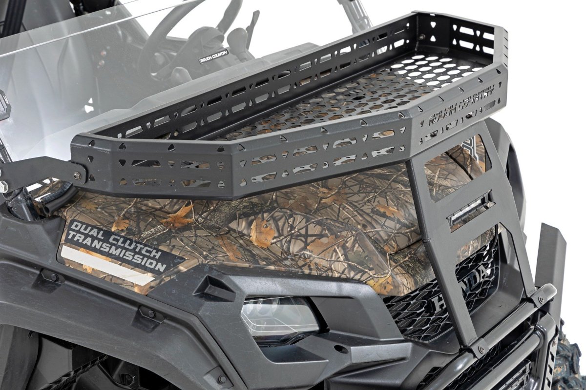 Honda SXS1000M3 Pioneer 1000 Deluxe Front Cargo Rack - Rough Country - Black Series LED 6